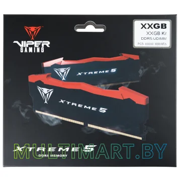 Оперативная память Patriot Viper Xtreme 5 2x24GB DDR5 PC5-65600 (PVX548G82C38K) картинка 7